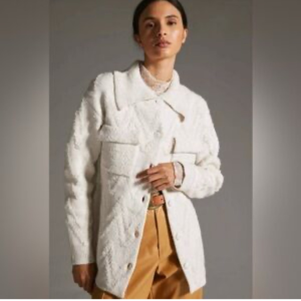 Anthropologie Women’s Textured Sweater Jacket